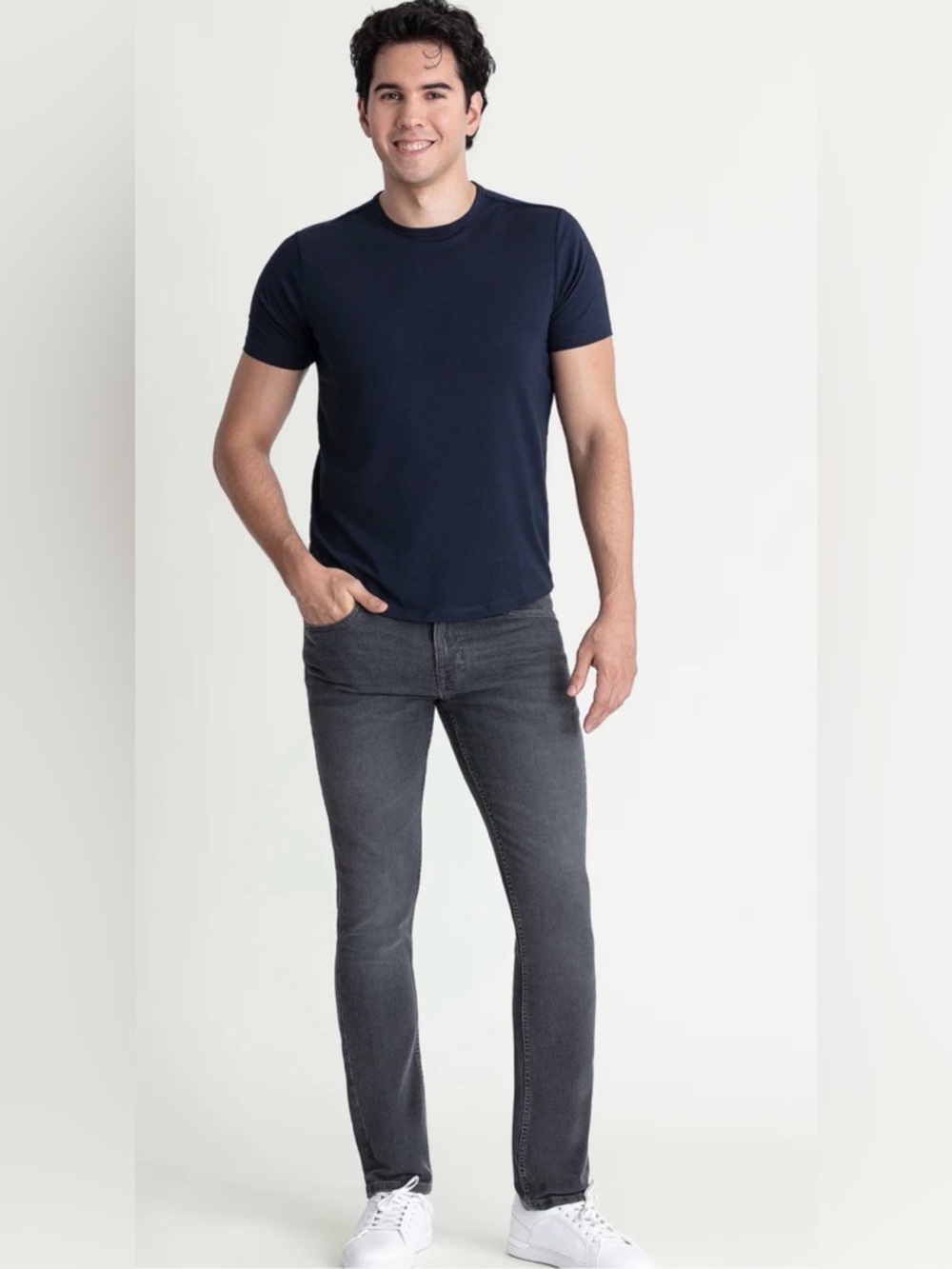 The Perfect Jean NYC Men's Slim Gray Jeans - Classic Everyday Style